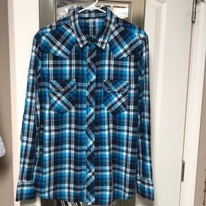 Arizona Western Style Cotton Button Down